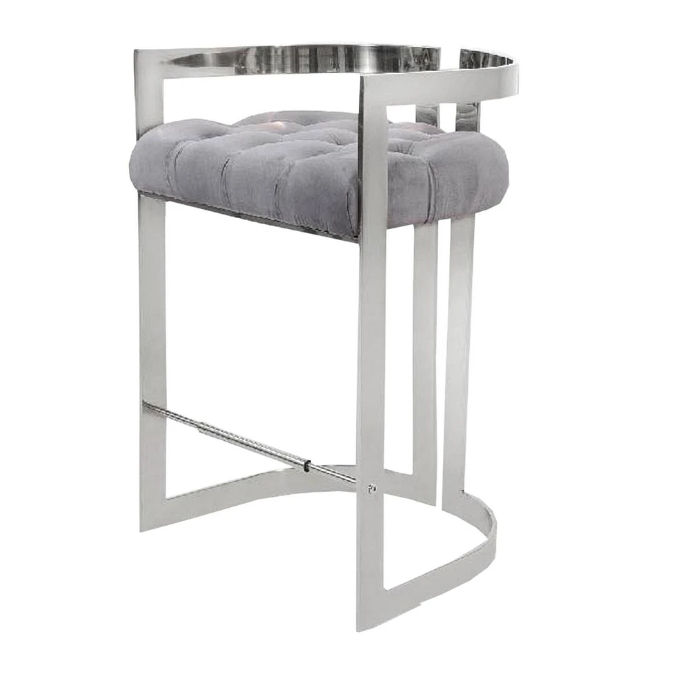 Canadian Lynda Pub Chair Grey Silver