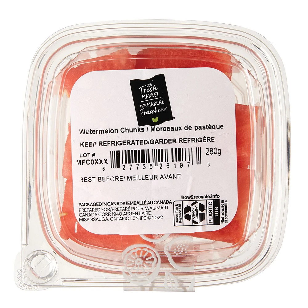 Your Fresh Market Watermelon Chunks, 280 g