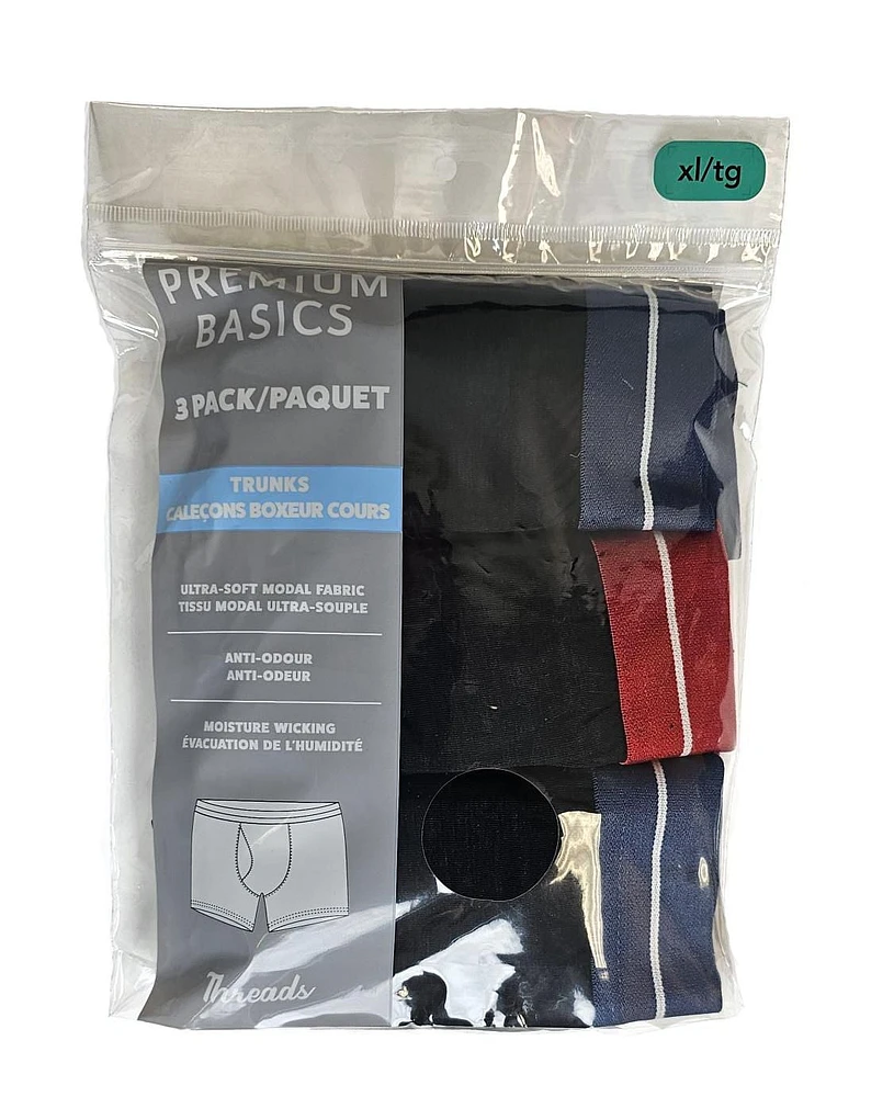Les caleçons Premium Basics pour hommes P-TG, 3 paires
