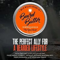 Wild Willies Beard Butter, Premium Beard Balm and Conditioner, 2 Oz, Beard Butter - 2 Oz