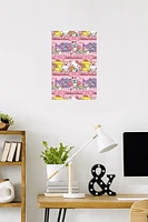 Hello Kitty and Friends: 25 Snack Time - Collage Wall Poster, 14.725" x 22.375" Framed