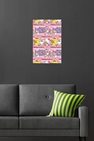 Hello Kitty and Friends: 25 Snack Time - Collage Wall Poster, 14.725" x 22.375" Framed