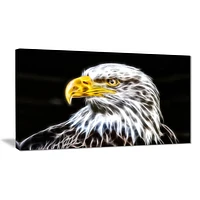 Design Art Bald Eagle Animal Single Panel Canvas Wall Art