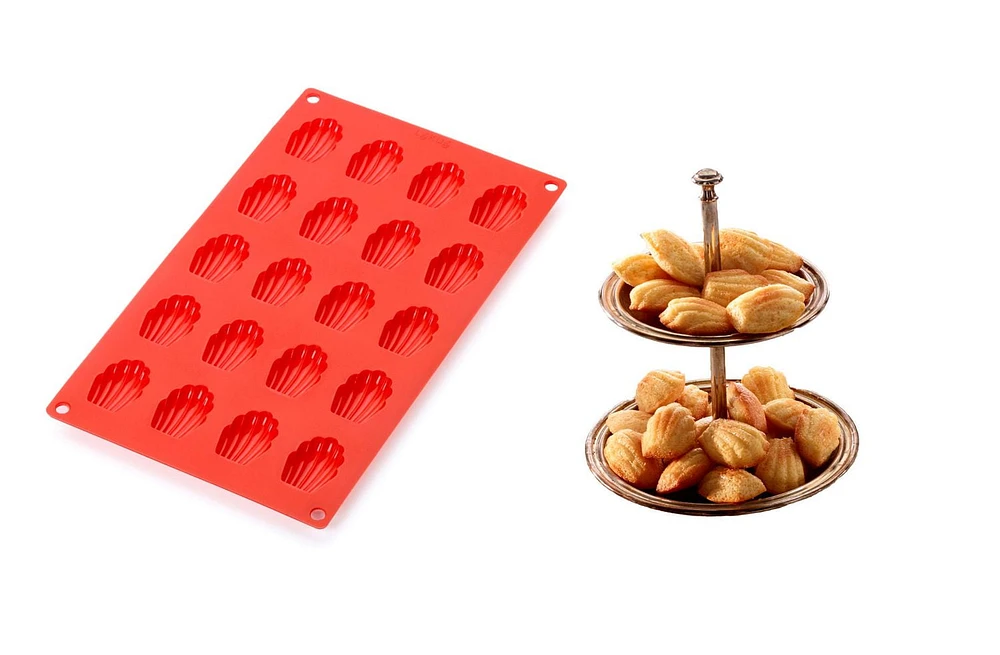 Lekue Red Mini Madeleines Mould