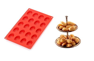 Lekue Red Mini Madeleines Mould