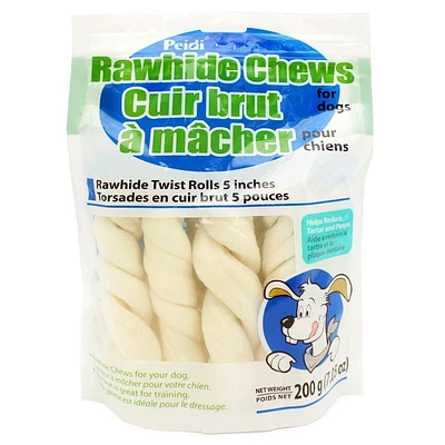 Peidi Rawhide Twist Rolls Dog Chews