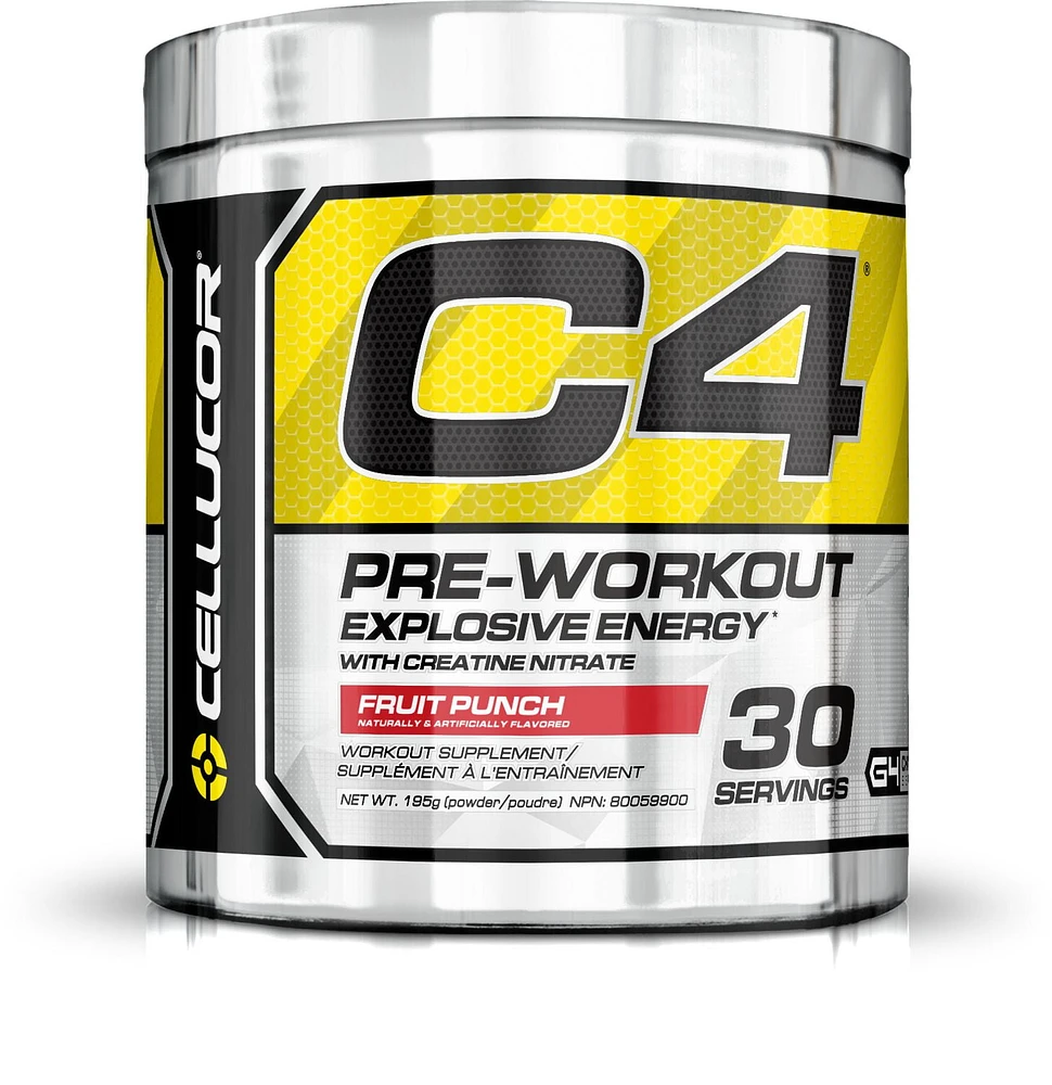 Cellucor C4 Pre-Workout Explosive Energy Fruit Punch Workout Supplements