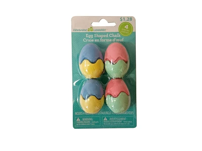 Way to celebrate 4PK Easter Egg Shape Chalk Washable Chalk Outdoor Decor