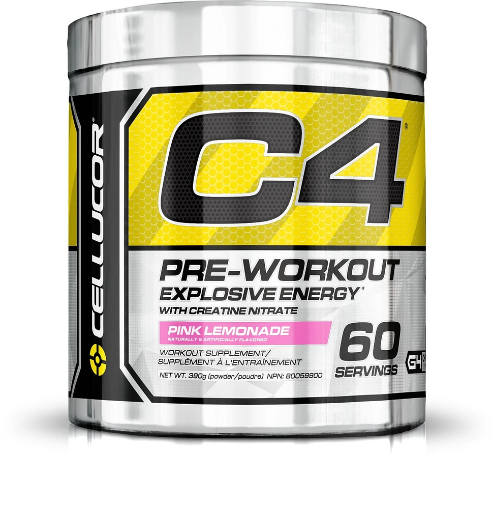 Cellucor C4 Pre-Workout Explosive Energy Pink Lemonade Workout Supplements