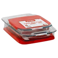 Pyrex® Easy Grab 4 Piece Value Pack; 9x13 oblong, 8x8 square, 13x9 oblong, 8x8 square