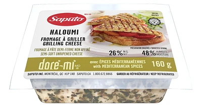 Saputo Fromage Haloumi avec épices méditerranéennes Doré-Mi 160 g bloc