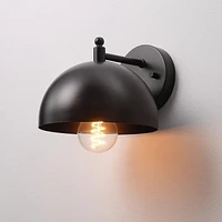 1-Light Matte Black Wall Sconce