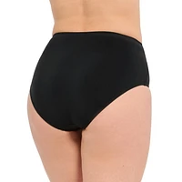 Bas de bikini taille haute froncé pour femme Captiva