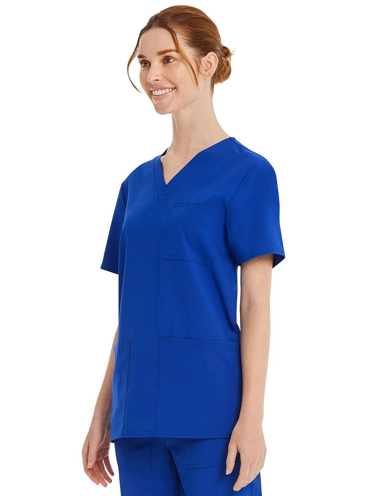 Haut d’uniforme médical à encolure en V Core Essentials unisexe Scrubstar WC846