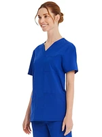 Haut d’uniforme médical à encolure en V Core Essentials unisexe Scrubstar WC846