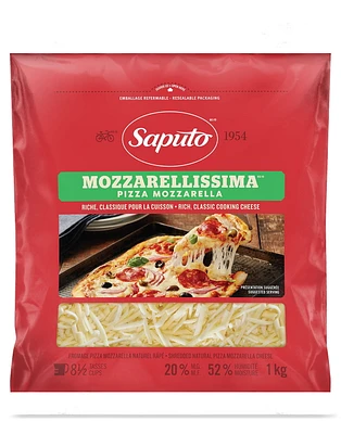 Saputo Mozzarellissima Pizza Mozzarella Shredded Cheese