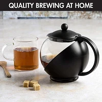 Today by Primula 40 oz. Half Moon Teapot, 40 oz Glass Teapot