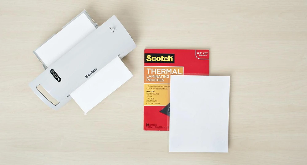 Scotch® Thermal Laminating Pouches, TP5854-100-C, 5-mil, 100 per pack, Scotch® Thermal Laminating TP5854-100-C