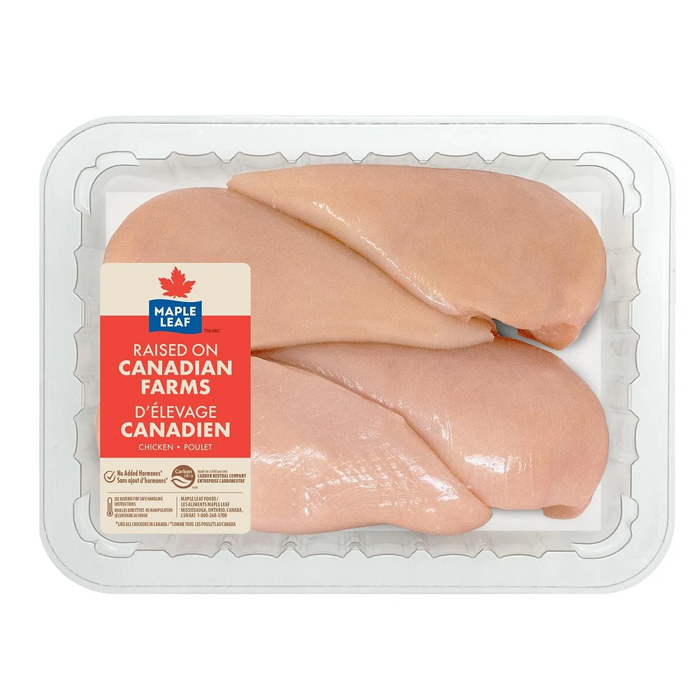 Maple Leaf Boneless Skinless Chicken Breasts, 4 Breasts