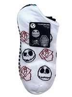 Nightmare Before Christmas Women's No-Show Socks, 3-Pack, Size 4-10, Lightweight Women's No-Show Socks