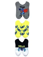 Stitch Women's No-Show Socks, 3-Pack, Size 4-10, Lightweight Women's No-Show Socks