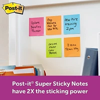 Post-it® Super Sticky Notes 654-8SS2F, Notes & Flags, Combo Pack