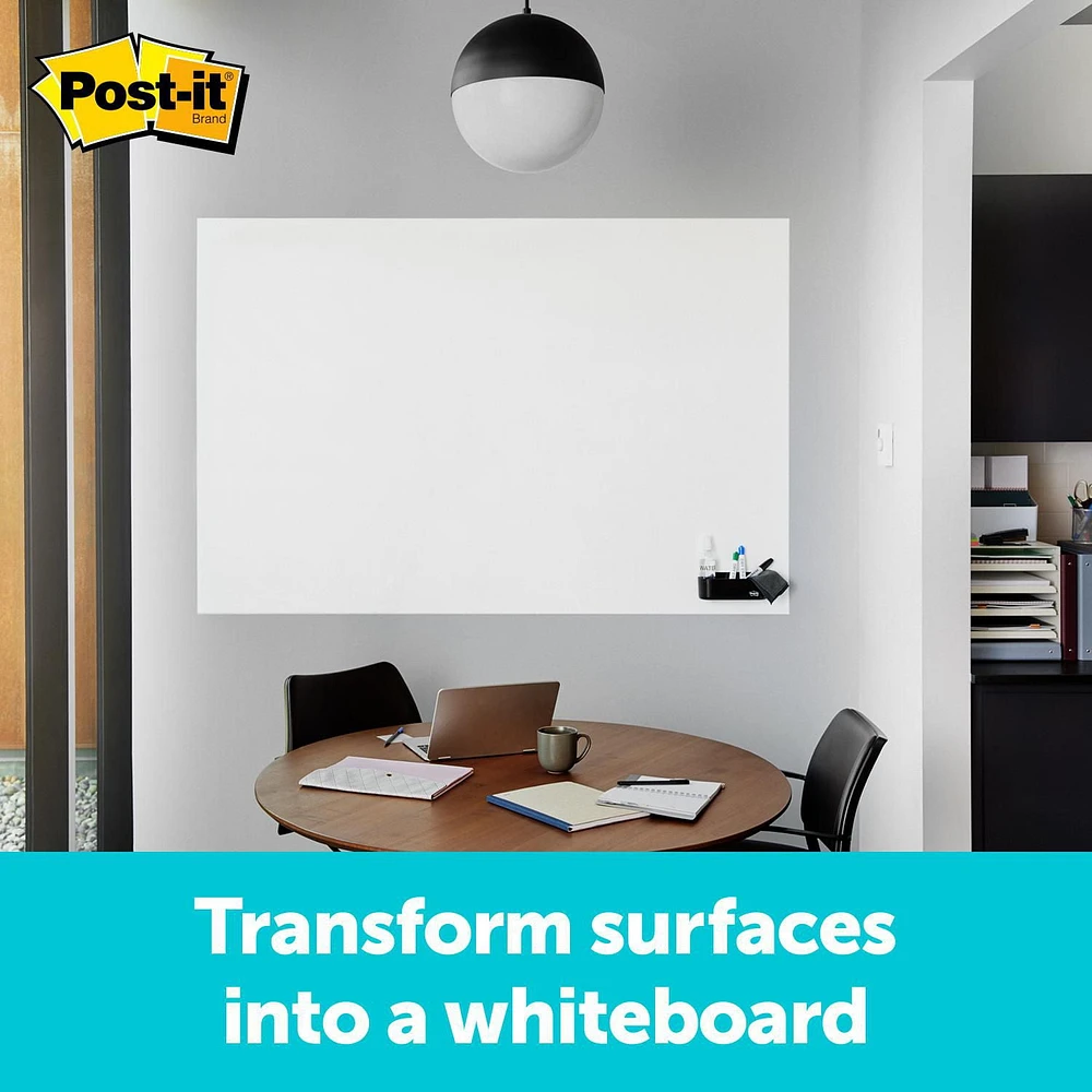 Post-it® Super Sticky Dry Erase Surface DEF3x2, 2 ft x 3 ft (60.9 cm x 91.4 cm)