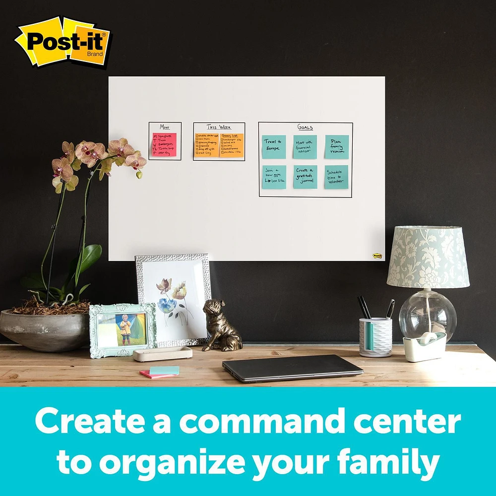 Post-it® Super Sticky Dry Erase Surface DEF3x2, 2 ft x 3 ft (60.9 cm x 91.4 cm)