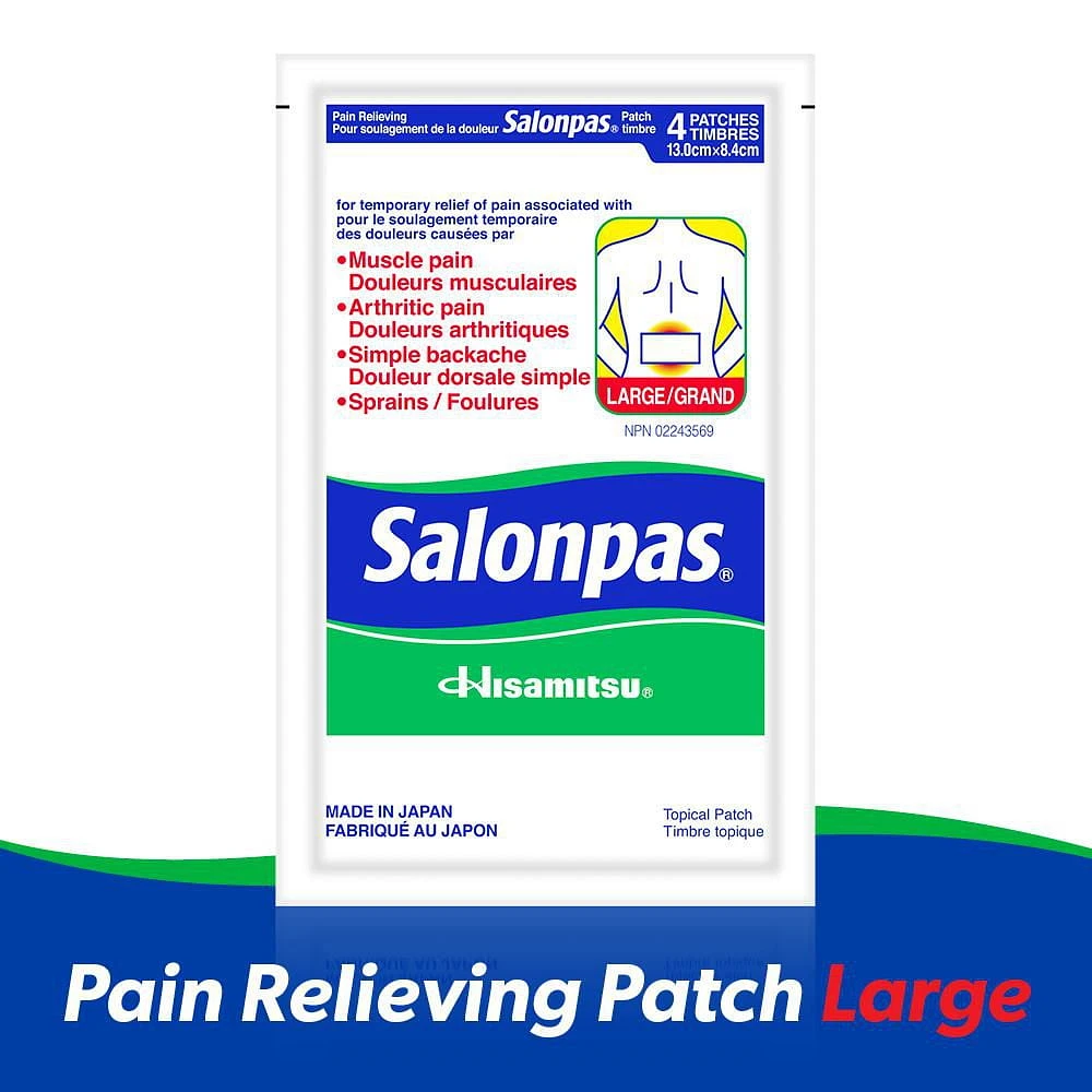 Salonpas Pain Relieving Patch Large, 4ct