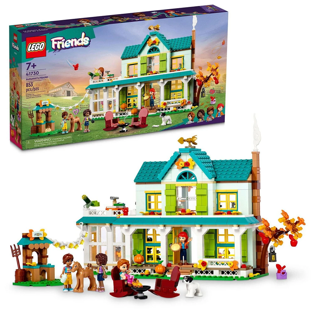 LEGO Friends Autumn's House, Dolls House Toy Playset 41730, Includes 853 Pieces, Ages 7+