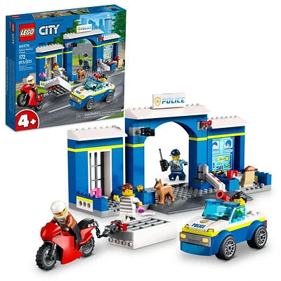 LEGO City Police Station Chase Set with Police Car Toy 60370