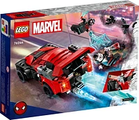 LEGO Marvel Spider-Man Miles Morales vs. Morbius Building Toy, Spider-Man Day Gift Idea, 76244, Includes 220 Pieces, Ages 7+