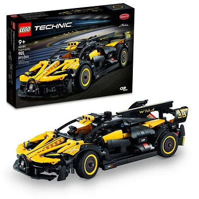 LEGO Technic Bugatti Bolide Race Car Model Building Set, Engineering Toy, Collectible Sports Car Construction Kit for Kids Ages 9 and Up, Birthday Gift Idea, 42151, Includes 905 Pieces, Ages 9+