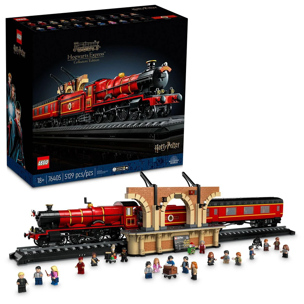 LEGO Harry Potter Hogwarts Express – Collectors' Edition, Iconic Replica Model Steam Train from the Films, Collectible Memorabilia Set for Adults, 76405