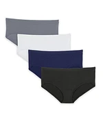 Culottes aux hanches micro-mailles respirantes Fruit of the Loom Fit For Me pour femmes, paquet de 4