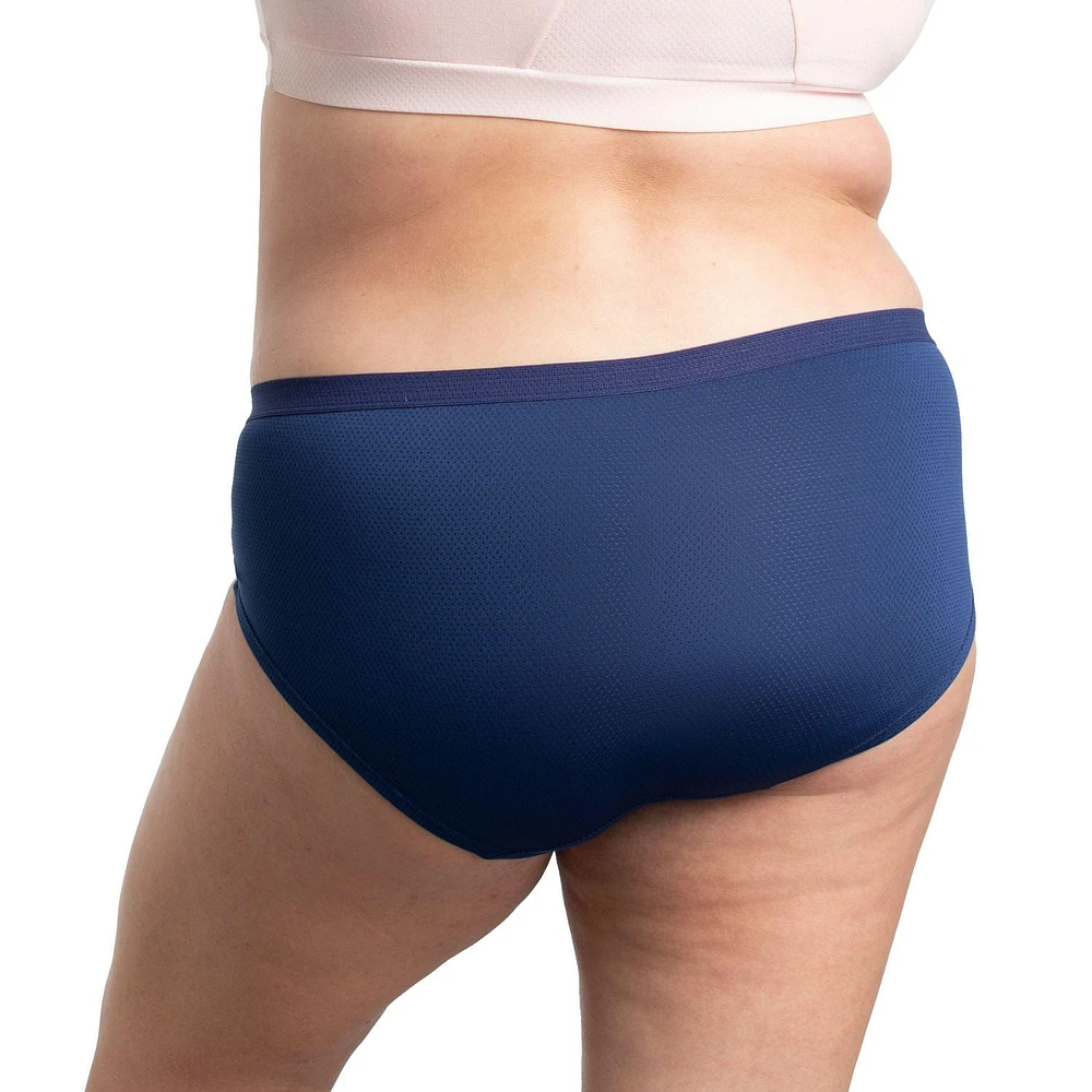 Culottes aux hanches micro-mailles respirantes Fruit of the Loom Fit For Me pour femmes, paquet de 4