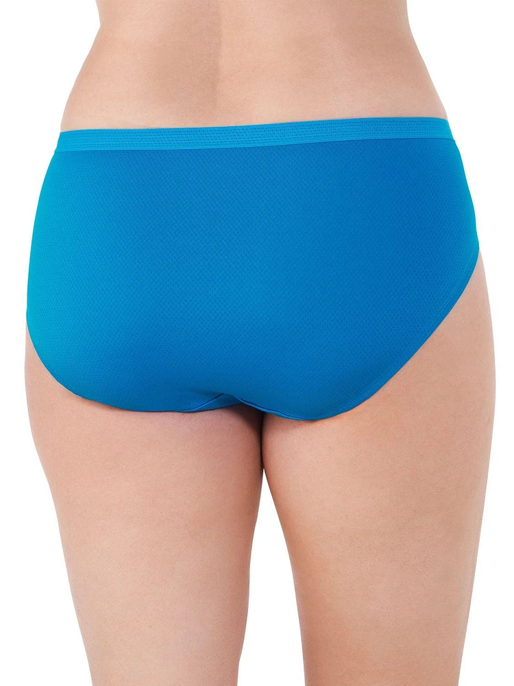 Women's Plus Size Fit for Me® by Fruit of the Loom® Breathable Micro-Mesh Brief Panty, 4-Pack, Sizes: 9-13