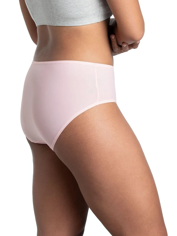 Fruit of the Loom Women's 360 Stretch Sleek and Cool Low-Rise Briefs