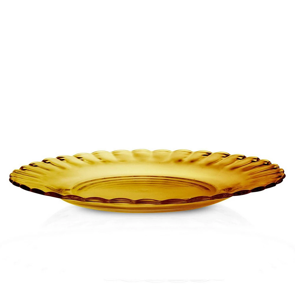 Duralex Picardie Amber Plate 20cm, Set Of 6