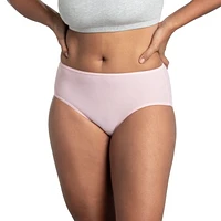 Fruit of the Loom Women's 360 Stretch Sleek and Cool Low-Rise Briefs, 4 Pack