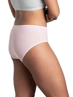 Fruit of the Loom Women's 360 Stretch Sleek and Cool Low-Rise Briefs, 4 Pack