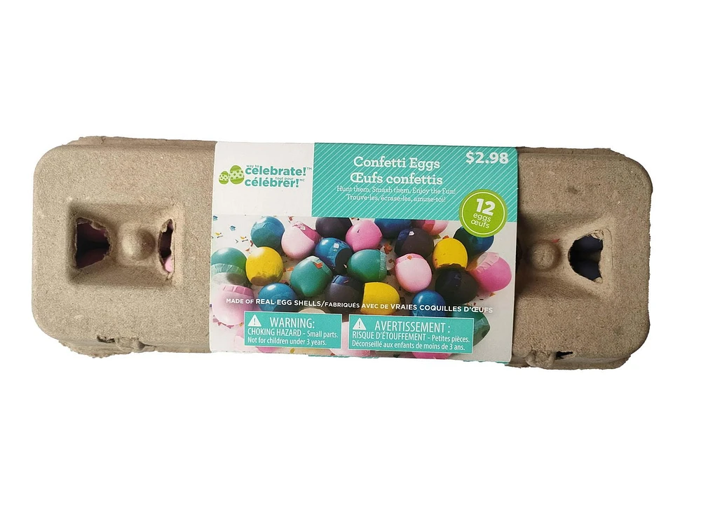 Way to celebrate 12CT Confetti Eggs for Easter Surprise