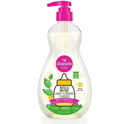Dapple® Bottle & Dish Soap, Fresh Citrus, 500ml, Superior cleaning power!