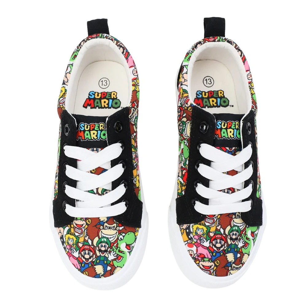 Super Mario Youth Boys Lace Up Sneakers boys' sneakers, fun & stylish.