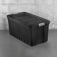 Sterilite 189L Stacker Tote - Black, 189L