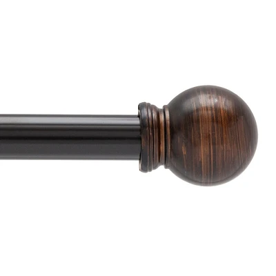 Mainstays 48 in. - 84 in. Curtain Rod, 5/8 in. Diameter, In Oil Rubbed Bronze