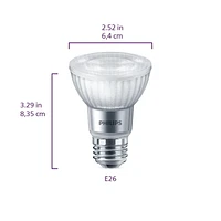 PHILIPS 5.5W (50W equivalent) PAR20 E26 Soft White Warm Glow (2700K)  Dimmable LED bulb