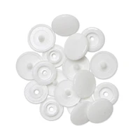 Unique Creativ White Plastic Snaps