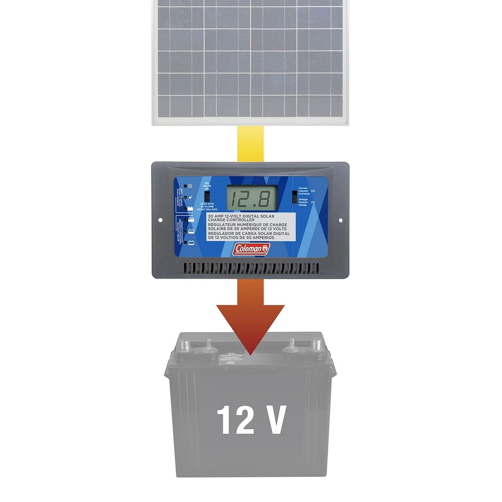 30 Amp 12 Volt Digital Solar Charge Controller