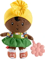Fisher-Price Ma Première Poupée Cline avec fleur à mordiller